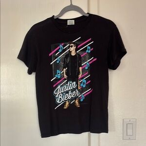 Black Justin Bieber Graphic T-Shirt